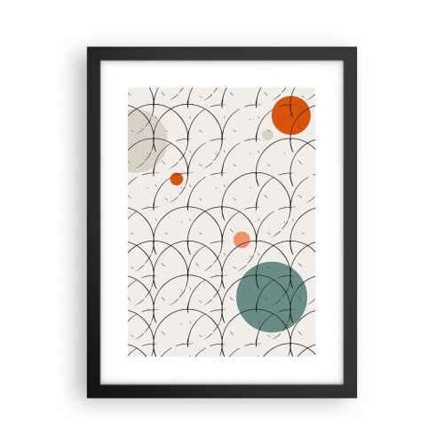 Plakat w czarnej ramie - W pop-artowym duchu - 30x40 cm