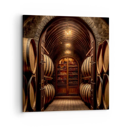 Obraz na płótnie - Klimatyczna piwnica - 70x70 cm