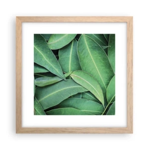 Plakat w ramie jasny dąb - Soczyste i świeże - 30x30 cm