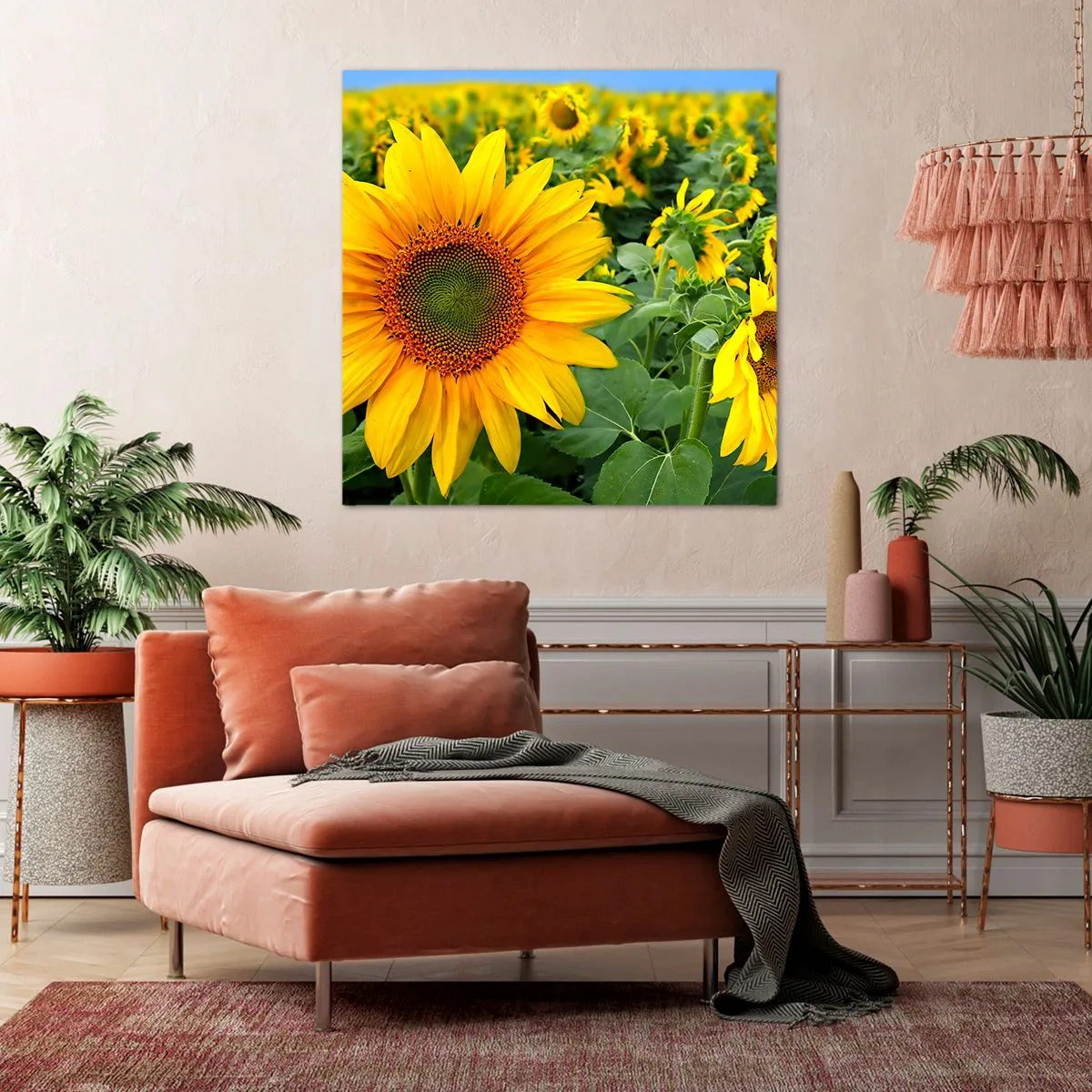 Obraz na płótnie - Rozgorzały setki słońc - 70x70 cm