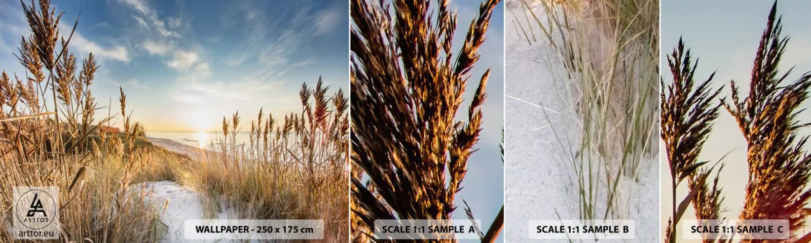 Fototapeta Próbka Samoprzylepna Deluxe Sticker - Północna plaża - Krajobraz, Morze, Plaża - 100x30 cm