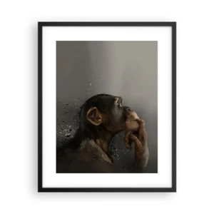 Plakat w czarnej ramie - Z pewnością myśliciel - 40x50 cm