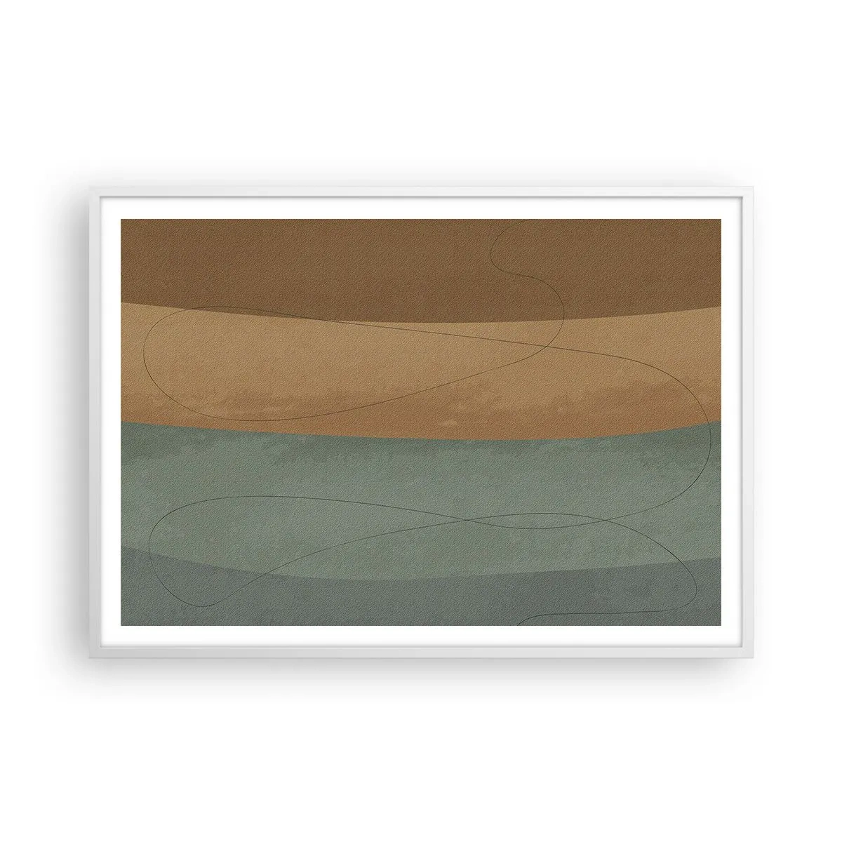 Plakat w białej ramie - Kompozycja horyzontalna - 100x70 cm