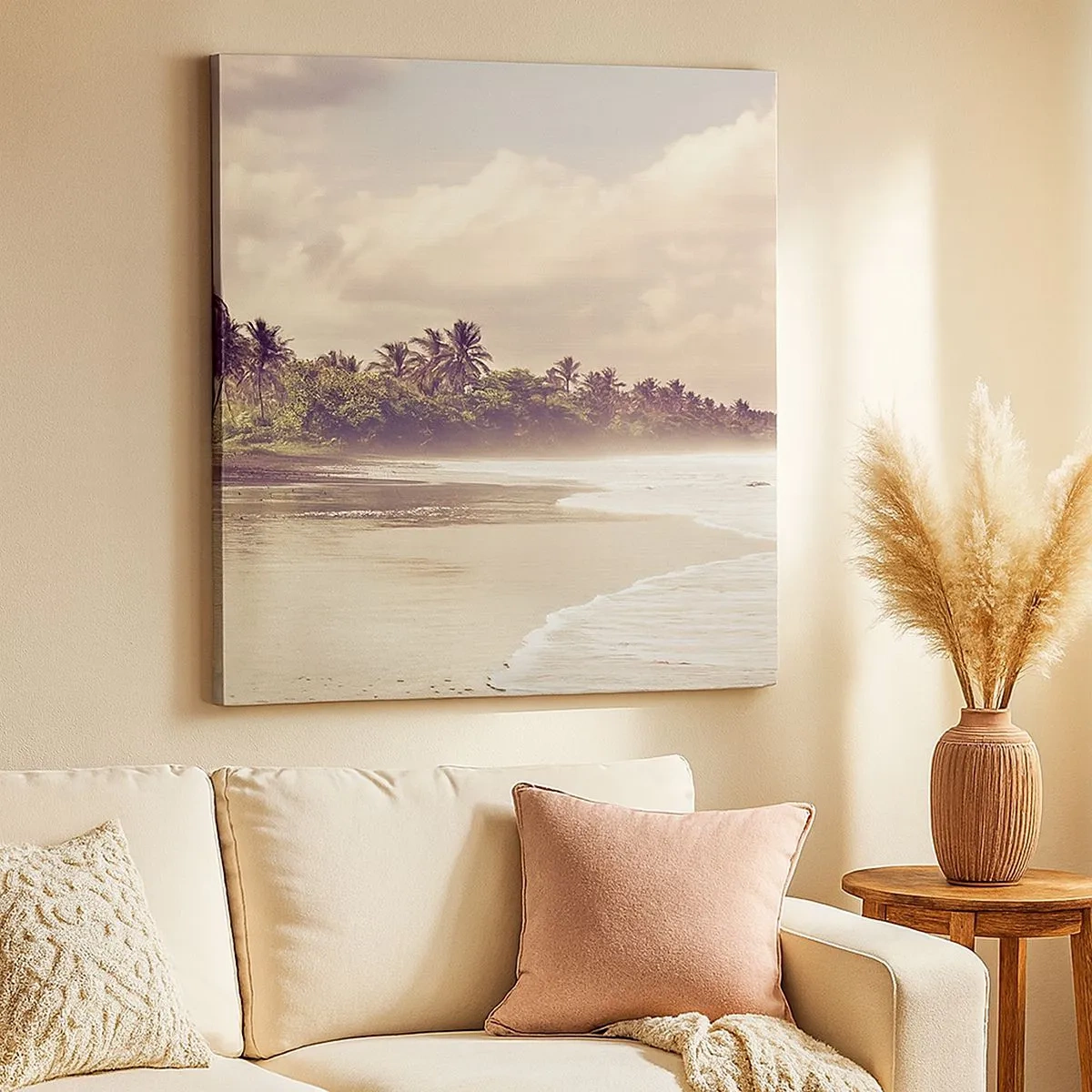 Obraz na płótnie - Pieszczota fal - 30x30 cm