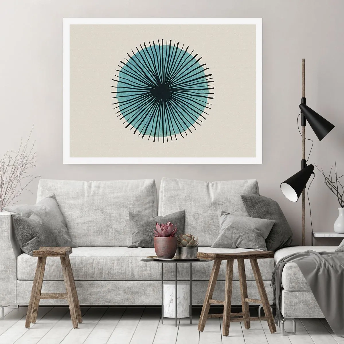 Plakat - Promieniście na błękicie - 91x61 cm