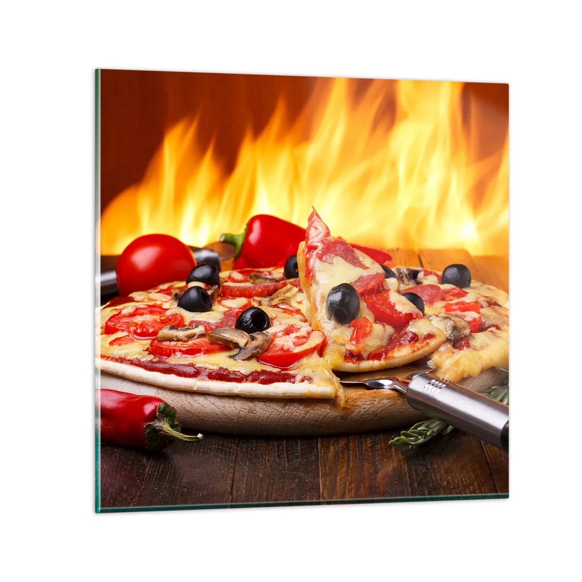 Obraz na szkle - From Italy with love - 70x70 cm