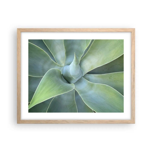 Plakat w ramie jasny dąb - Narodziny zieleni - 50x40 cm