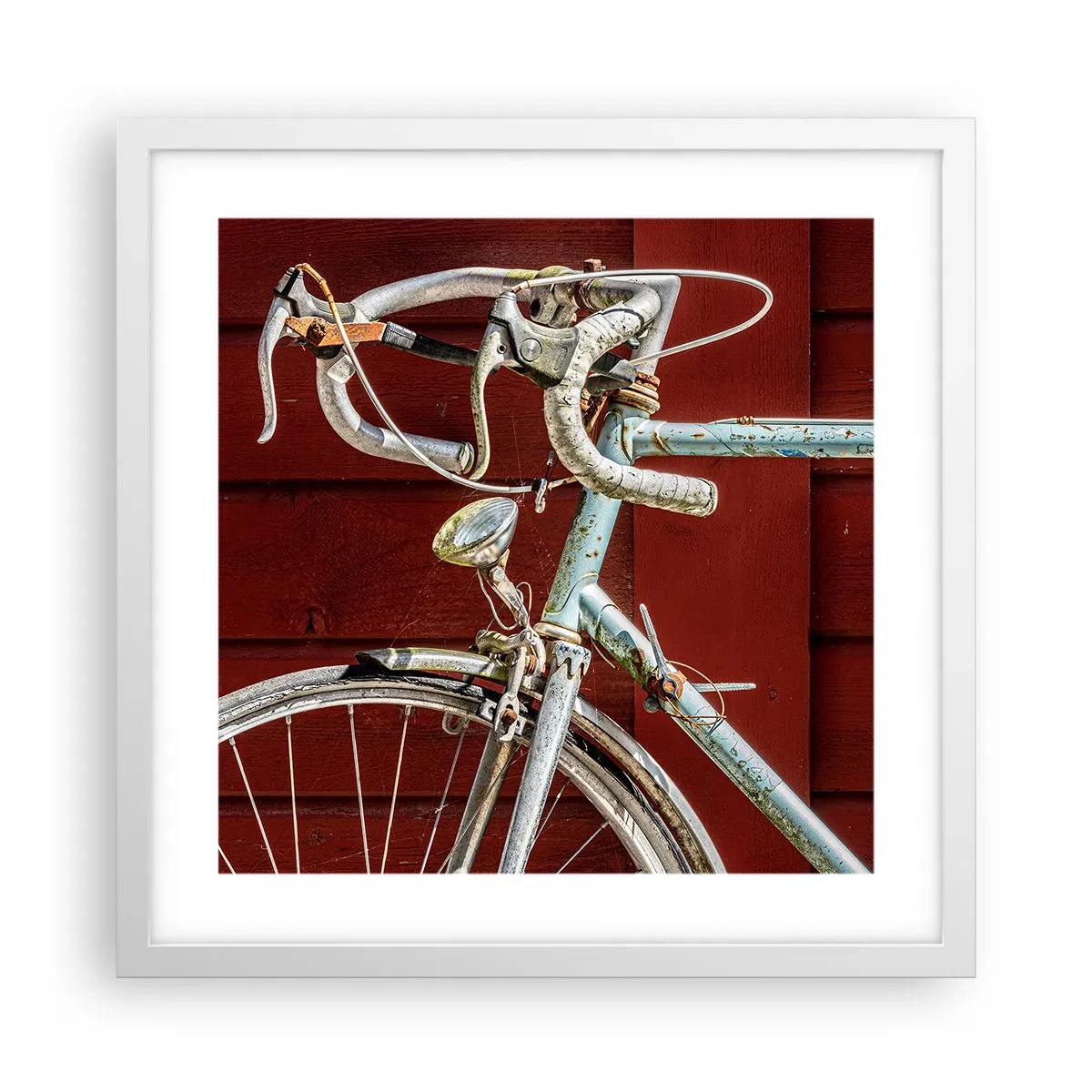 Plakat w białej ramie - Stworzony do zwycięstw - 40x40 cm