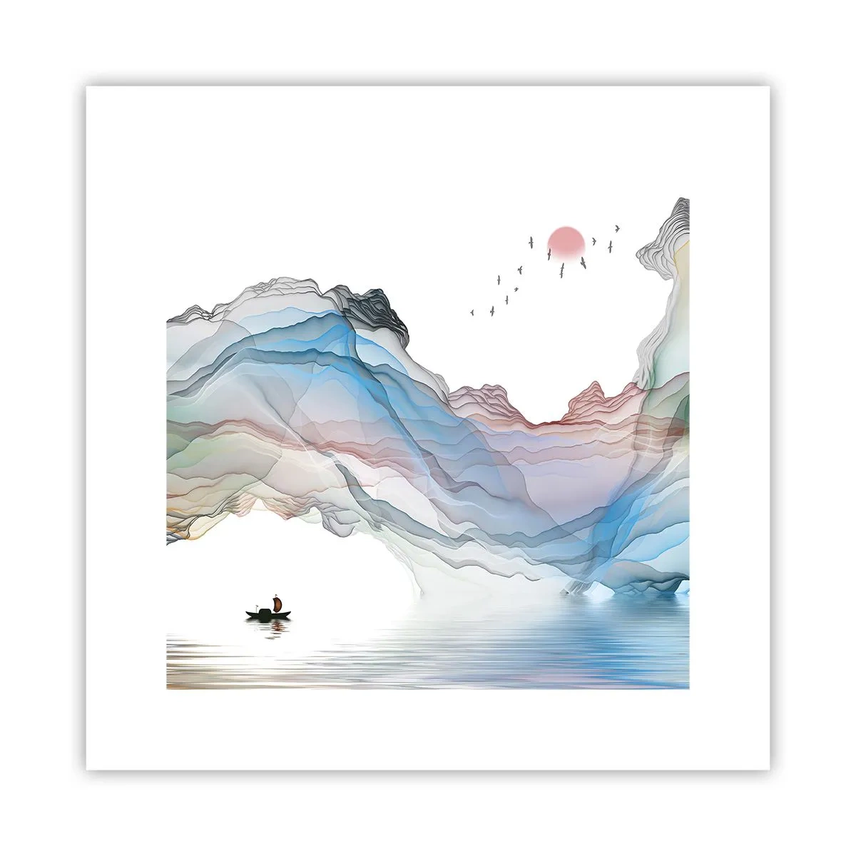 Plakat - Ku kryształowym górom - 30x30 cm