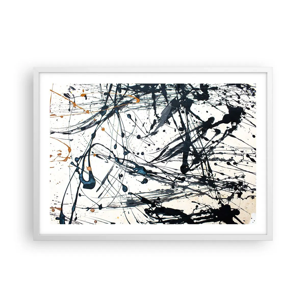 Plakat w białej ramie - Z sensem czy bez sensu? - 70x50 cm