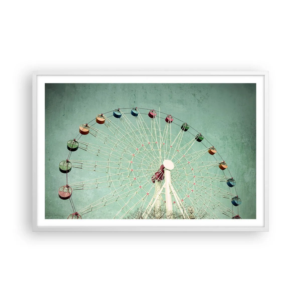 Plakat w białej ramie - Zapraszamy do zabawy - 91x61 cm