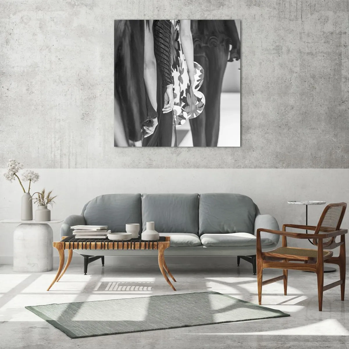 Obraz na szkle - Stylowa parada - 60x60 cm