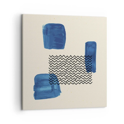 Obraz na płótnie - Abstrakcyjny kwartet - 60x60 cm