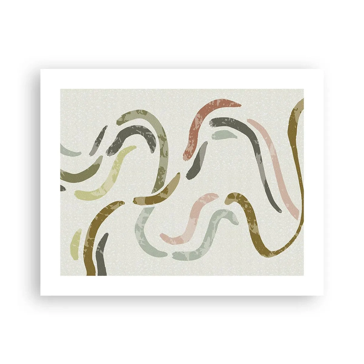 Plakat - Radosny taniec abstrakcji - 50x40 cm