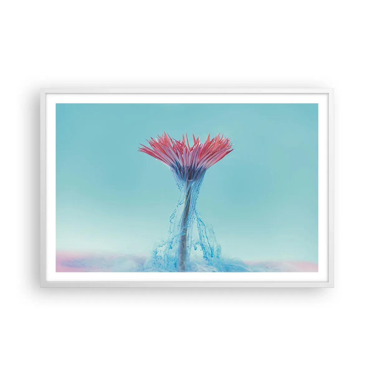 Plakat w białej ramie - W ożywczym objęciu - 91x61 cm