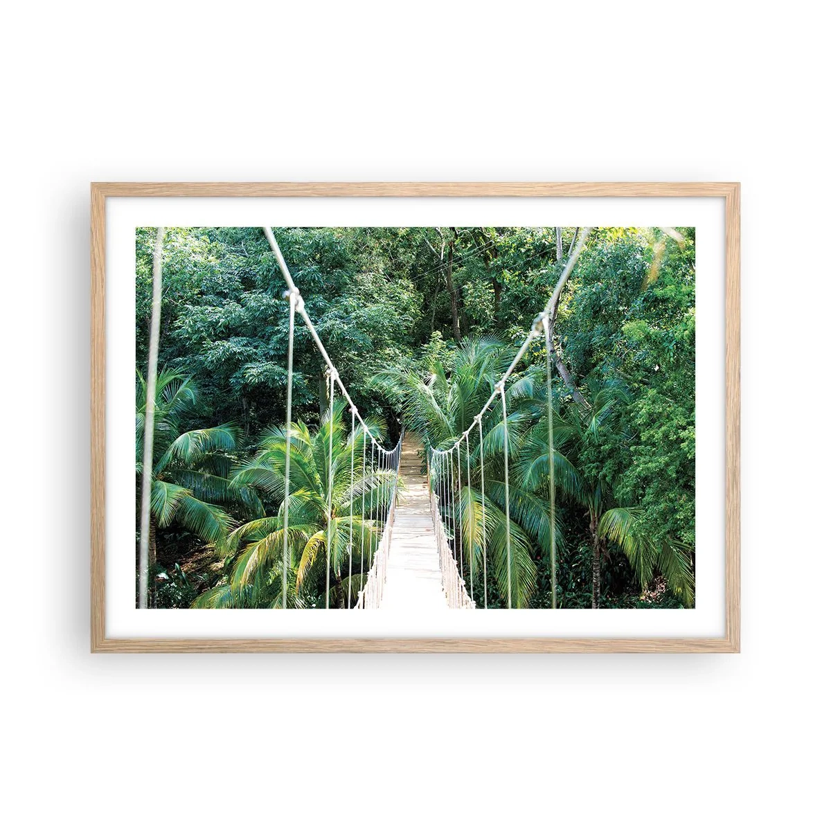 Plakat w ramie jasny dąb - Welcome to the jungle! - 70x50 cm