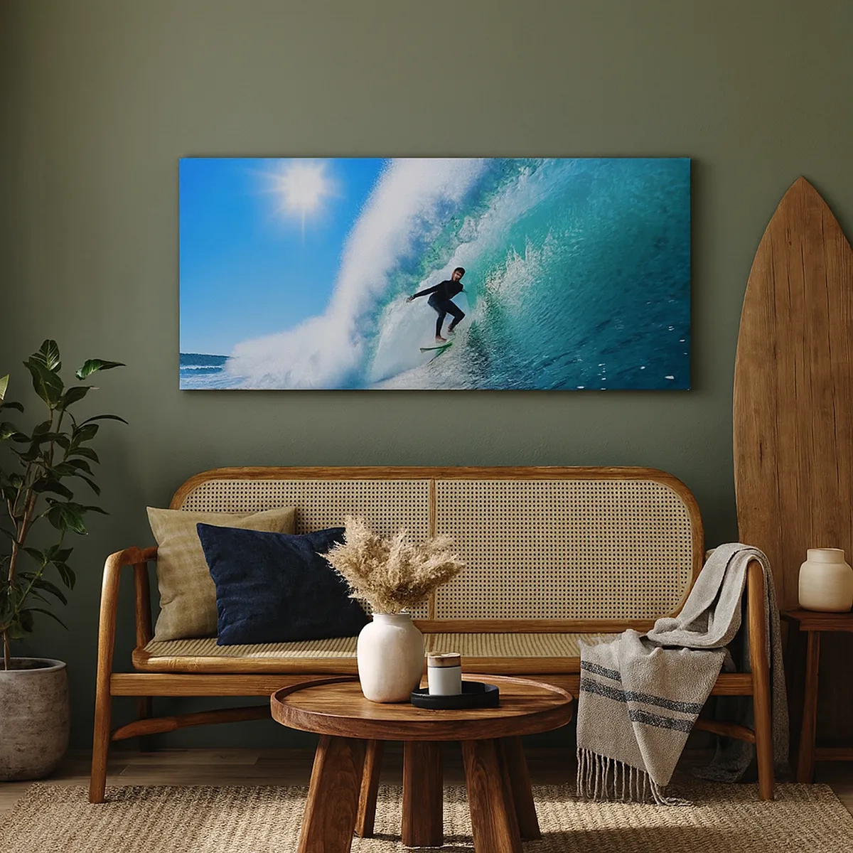 Obraz na płótnie - Przez wielki błękit - 30x30 cm