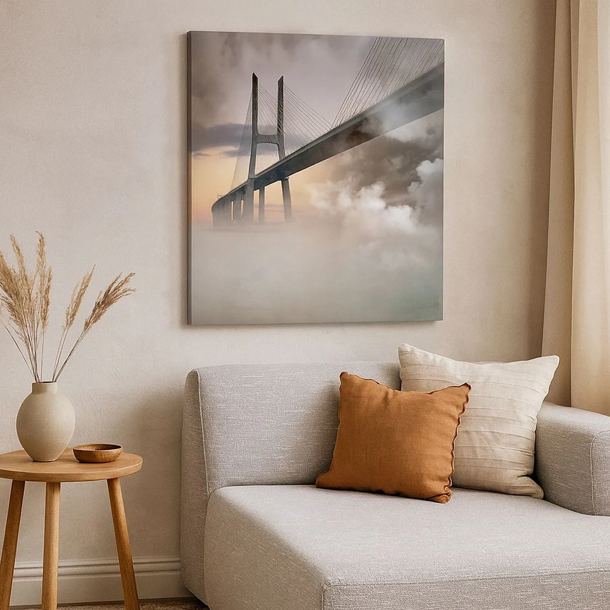 Obraz na płótnie - Nad rzeką, której nie ma - 30x30 cm