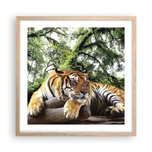 Plakat w ramie jasny dąb - Z wyrazami szacunku - 50x50 cm