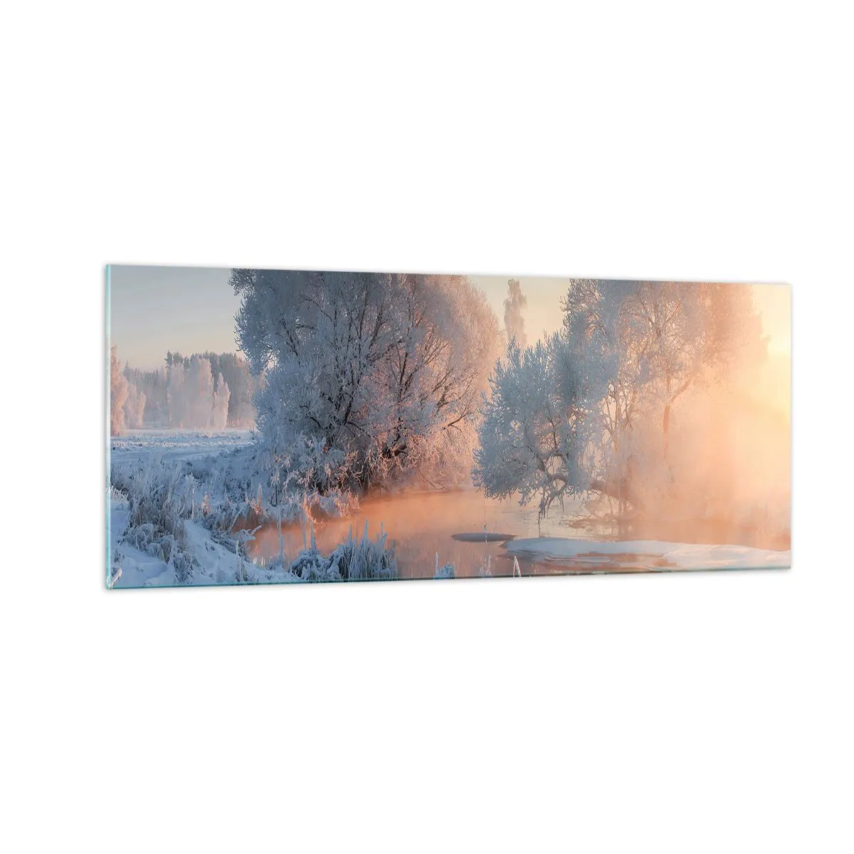 Obraz na szkle - Wszystko w słonecznym lśni krysztale - 100x40 cm