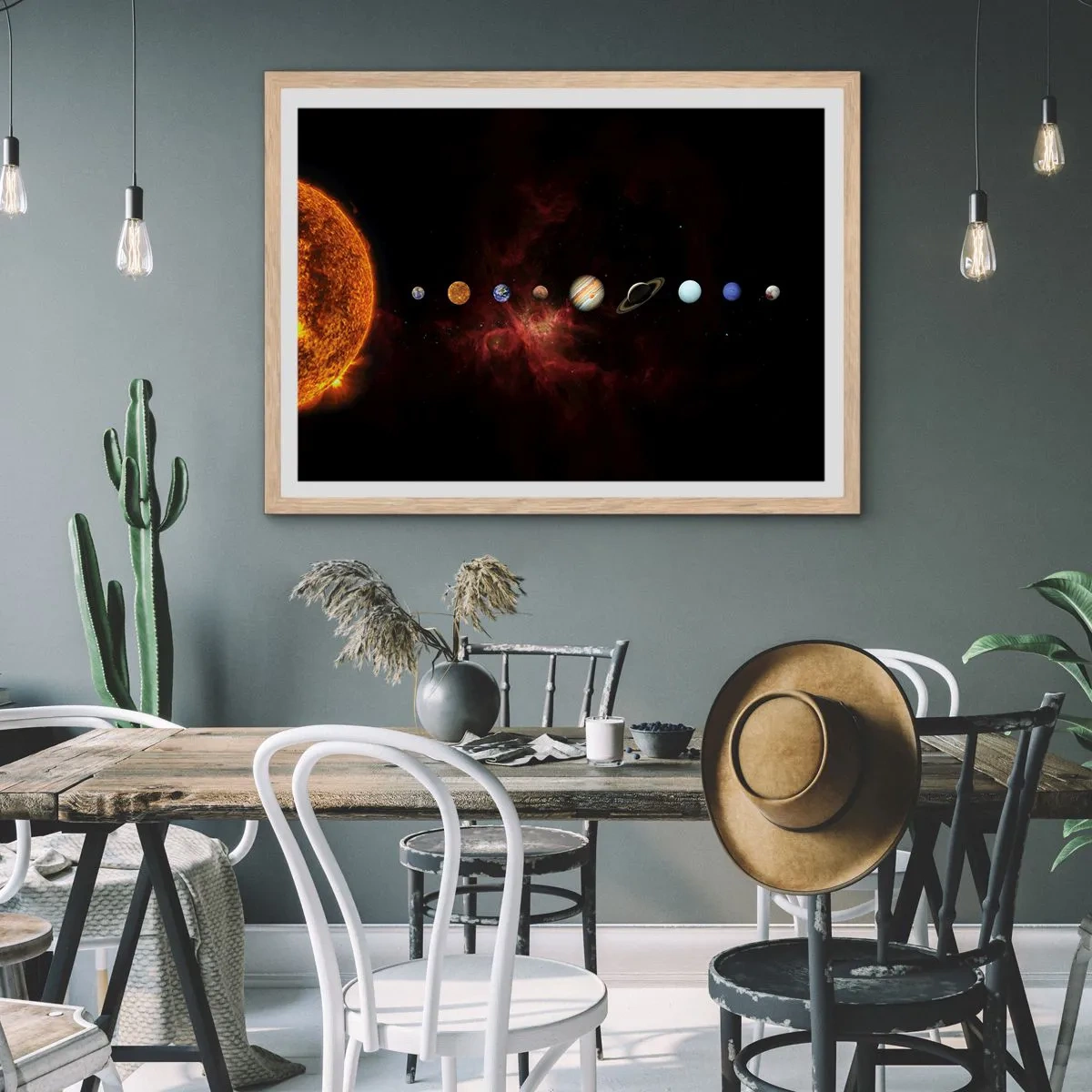 Plakat w ramie jasny dąb - Nasza okolica - 100x70 cm