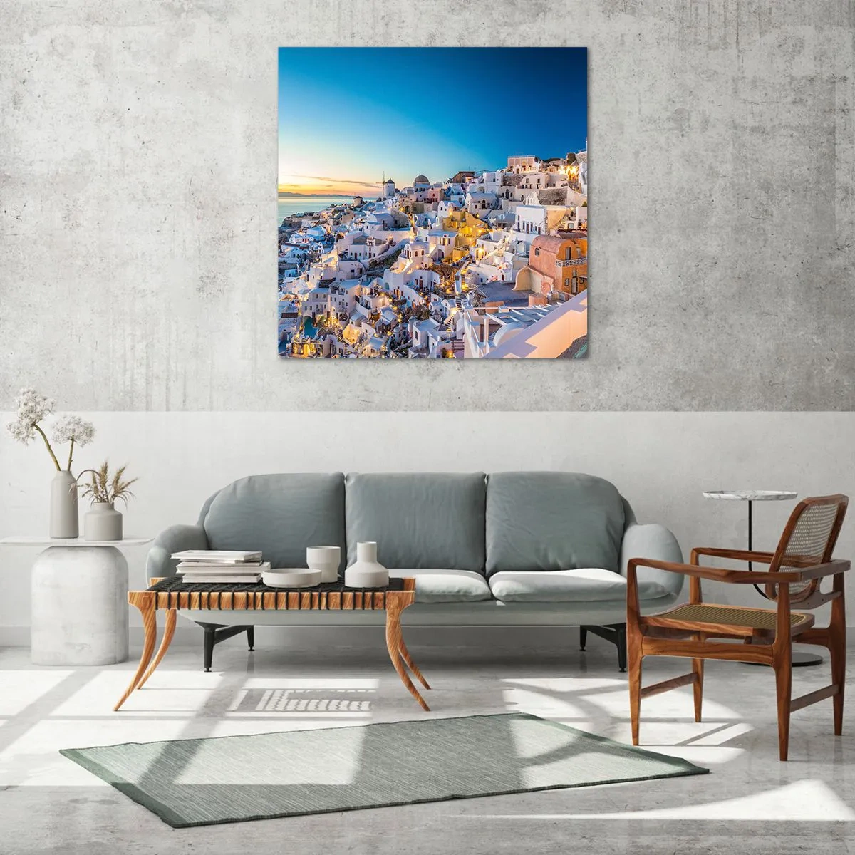 Obraz na szkle - Esencja greckości - 40x40 cm