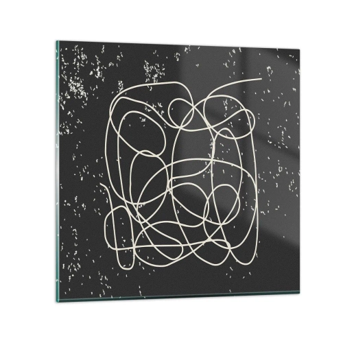 Obraz na szkle - Błądzenie myśli - 30x30 cm