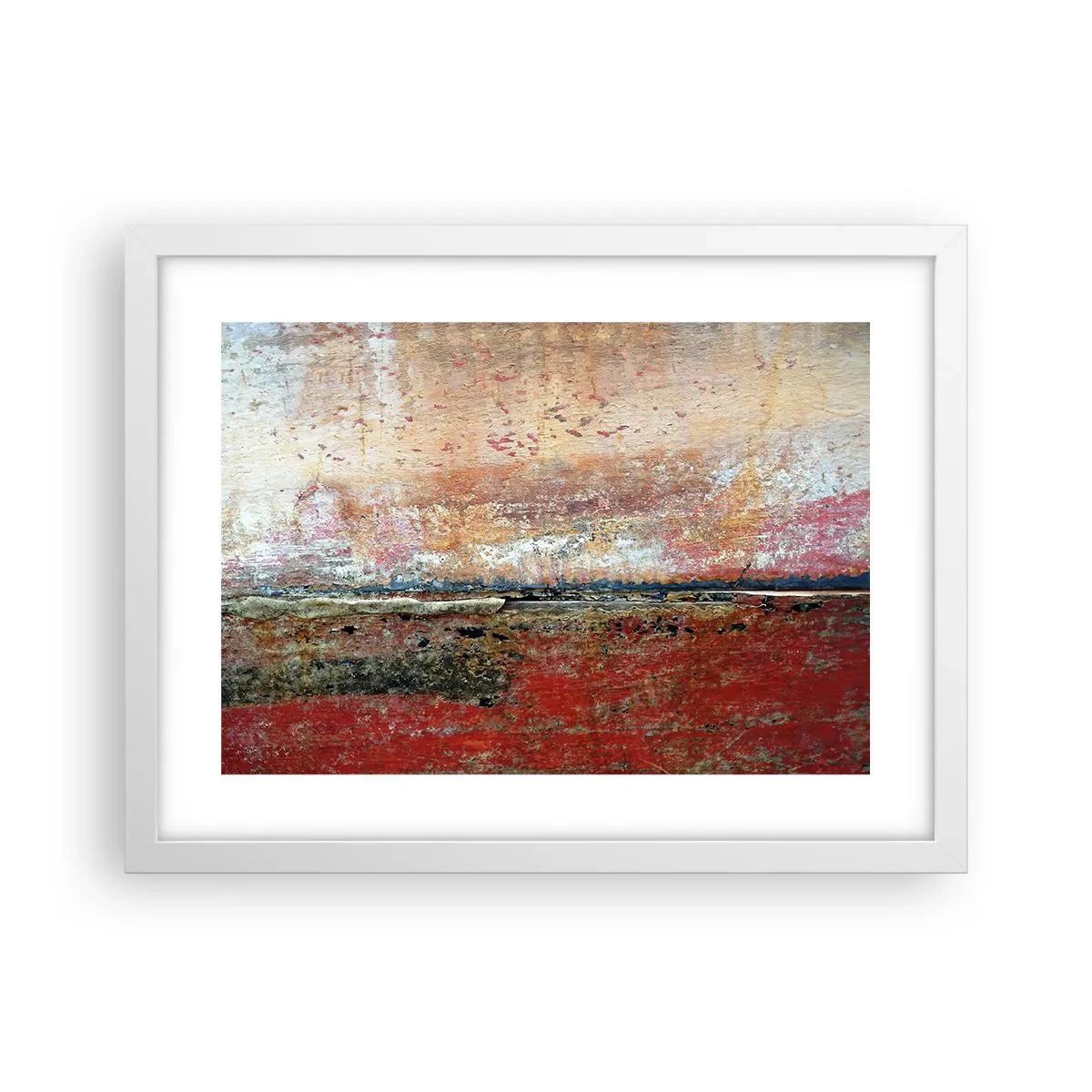 Plakat w białej ramie - Może to morze - 40x30 cm