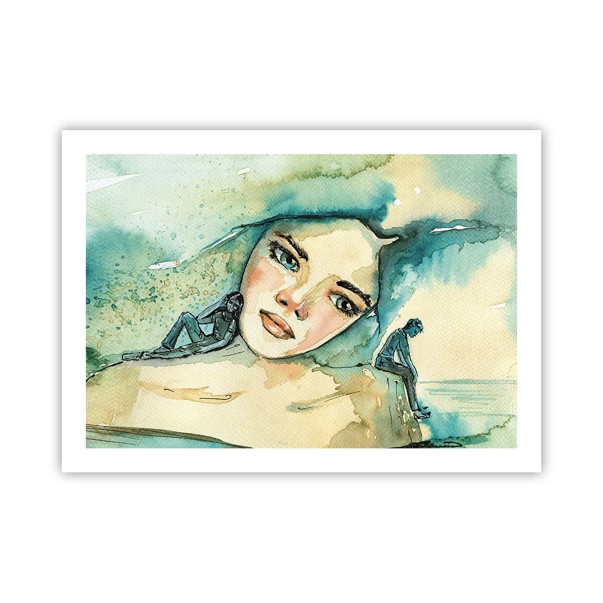 Plakat - Am I blue? - 70x50 cm