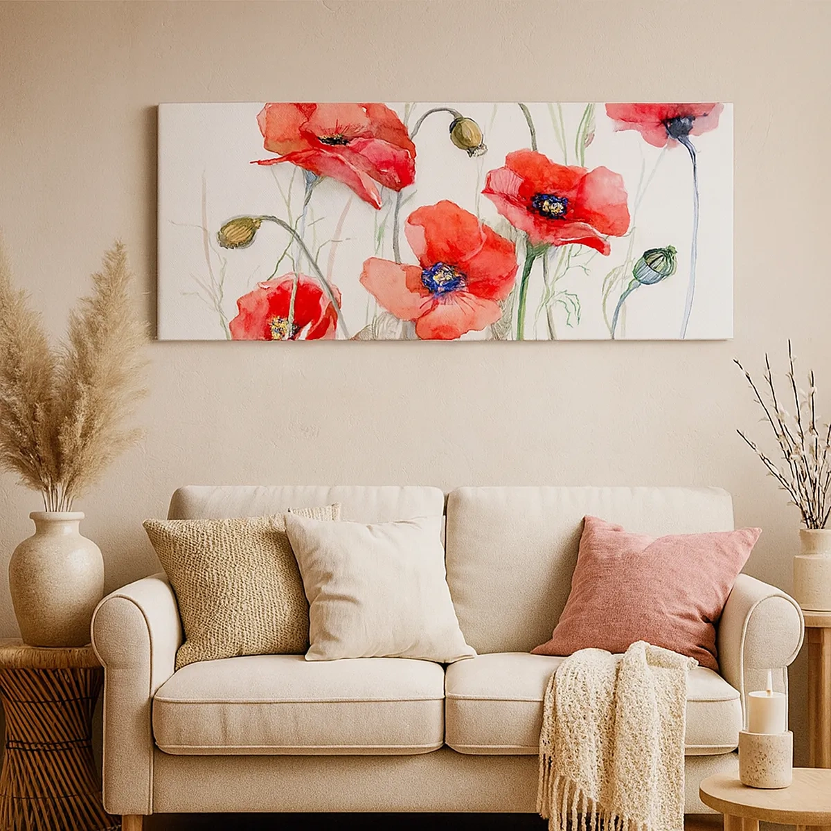 Obraz na płótnie - Kwiaty polskie - 30x30 cm