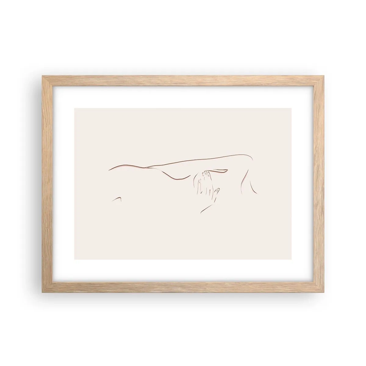 Plakat w ramie jasny dąb - Kształt pragnienia - 40x30 cm