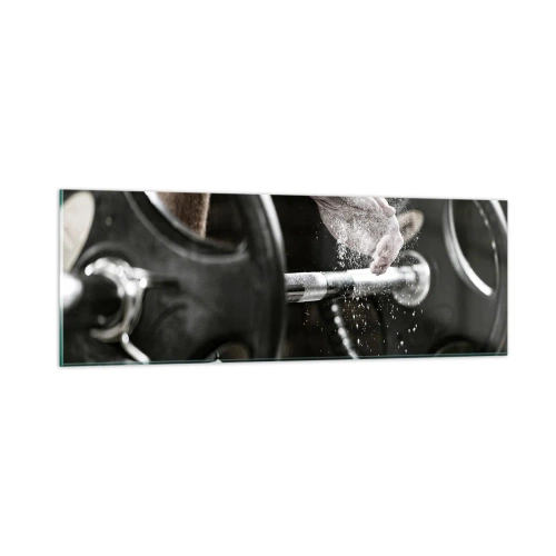 Obraz na szkle - Wyzwanie podjęte! - 90x30 cm