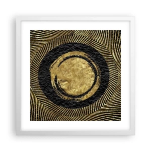 Plakat w białej ramie - Kompozycja glamour - 40x40 cm