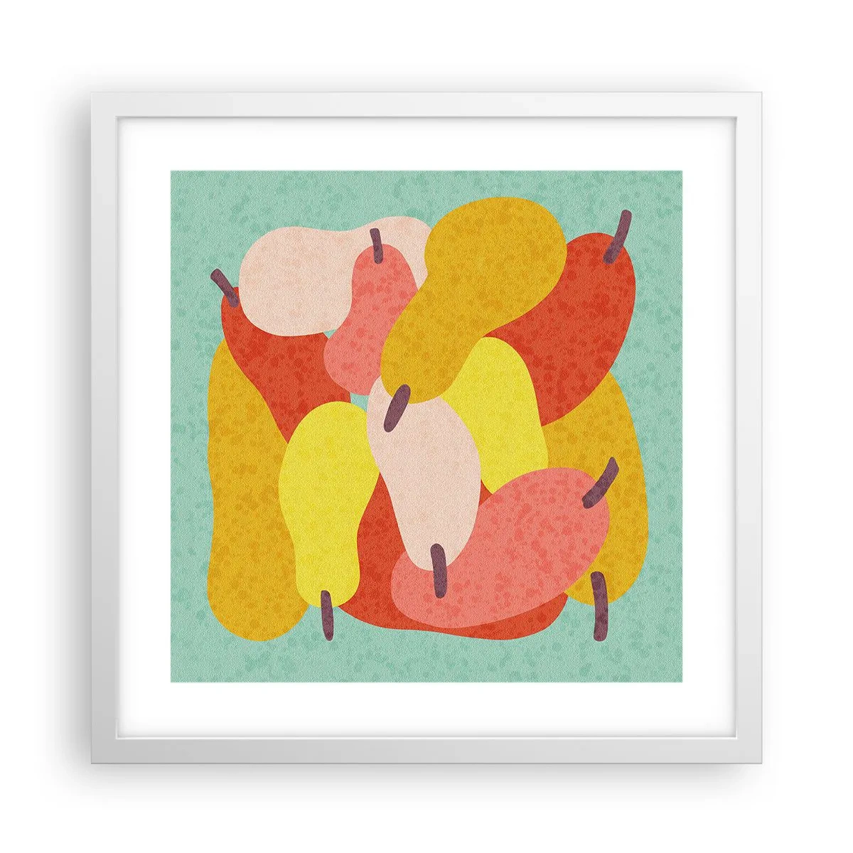 Plakat w białej ramie - Spróbuj letniego słońca - 40x40 cm