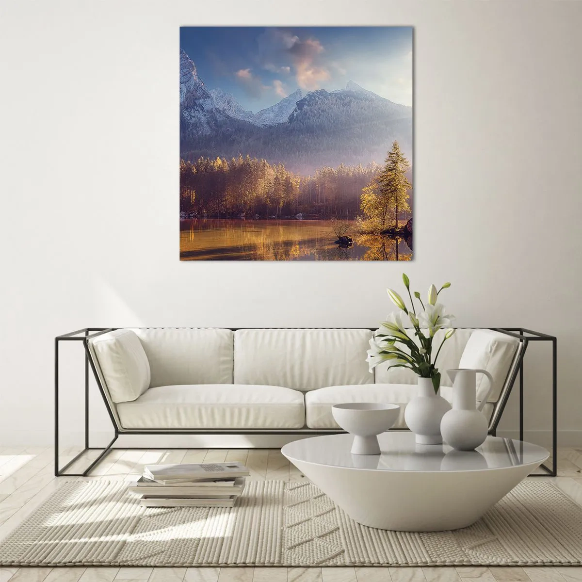 Obraz na szkle - W górach i dolinach - 60x60 cm