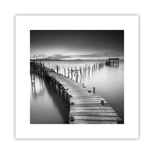 Plakat - Spokój zapomnianego brzegu - 30x30 cm