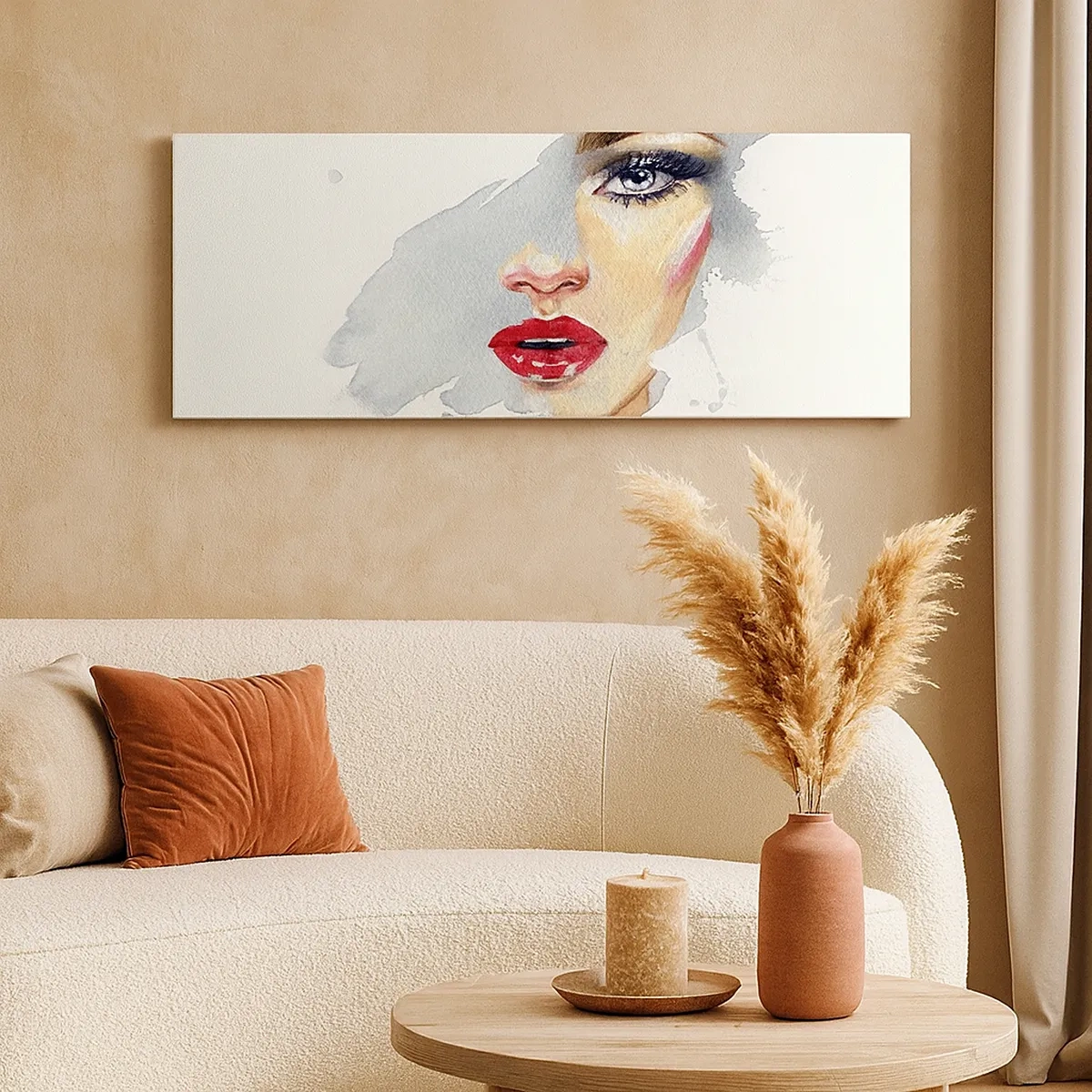 Obraz na płótnie - Odbicie w kropli wody - 30x30 cm