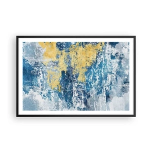 Plakat w czarnej ramie - Abstrakcja pełna pogody - 91x61 cm