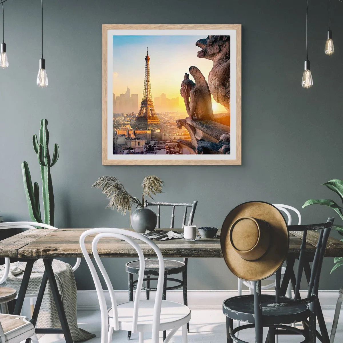 Plakat w ramie jasny dąb - Wiele się zmieniło… - 40x40 cm