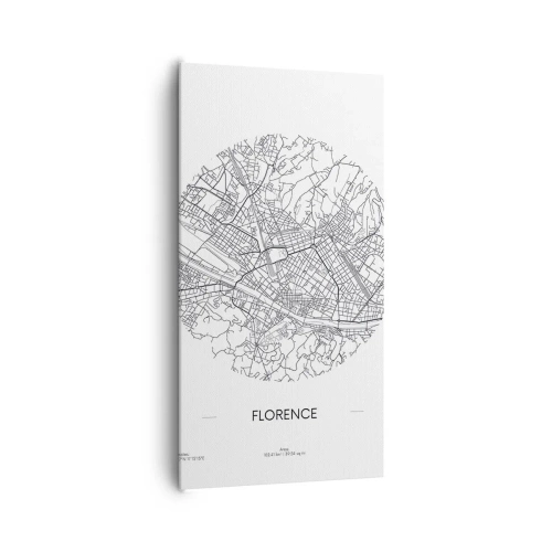 Obraz na płótnie - Anatomia Florencji - 65x120 cm