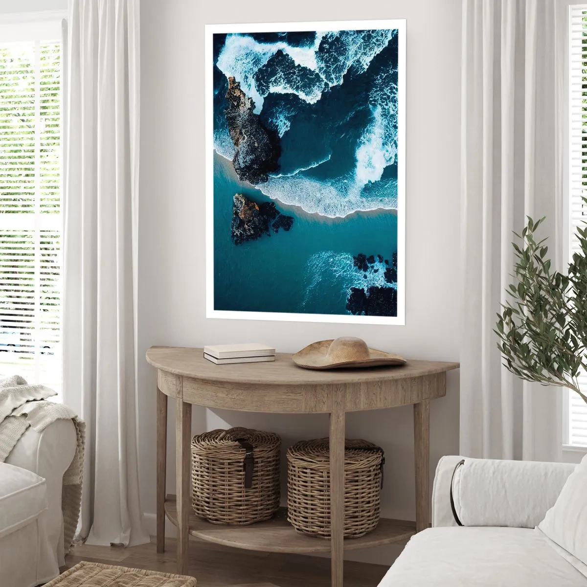 Plakat - Otulone falami - 70x100 cm