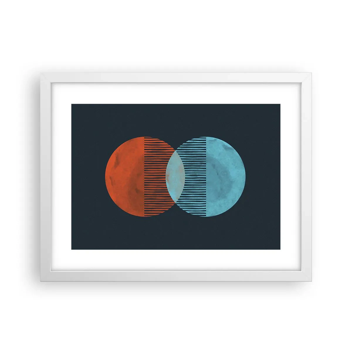 Plakat w białej ramie - Astronomiczna fantazja - 40x30 cm