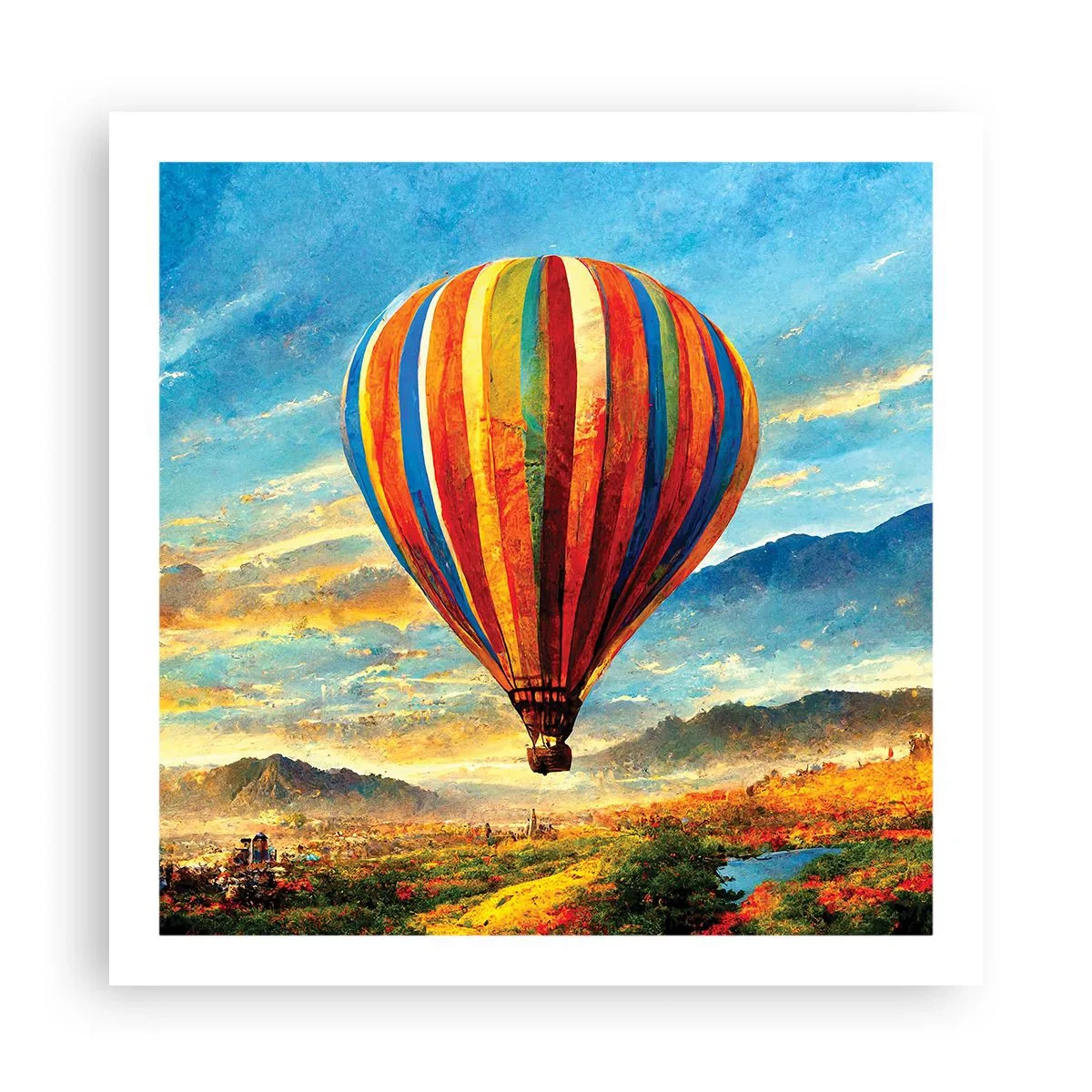 Plakat - W ciszy widać więcej - 60x60 cm