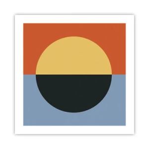 Plakat - Kompozycja ciepła i chłodu - 50x50 cm