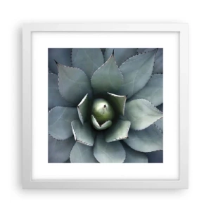 Plakat w białej ramie - Wabi i przestrzega - 30x30 cm