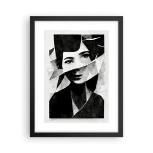 Plakat w czarnej ramie - Naprawdę jaka jesteś… - 30x40 cm