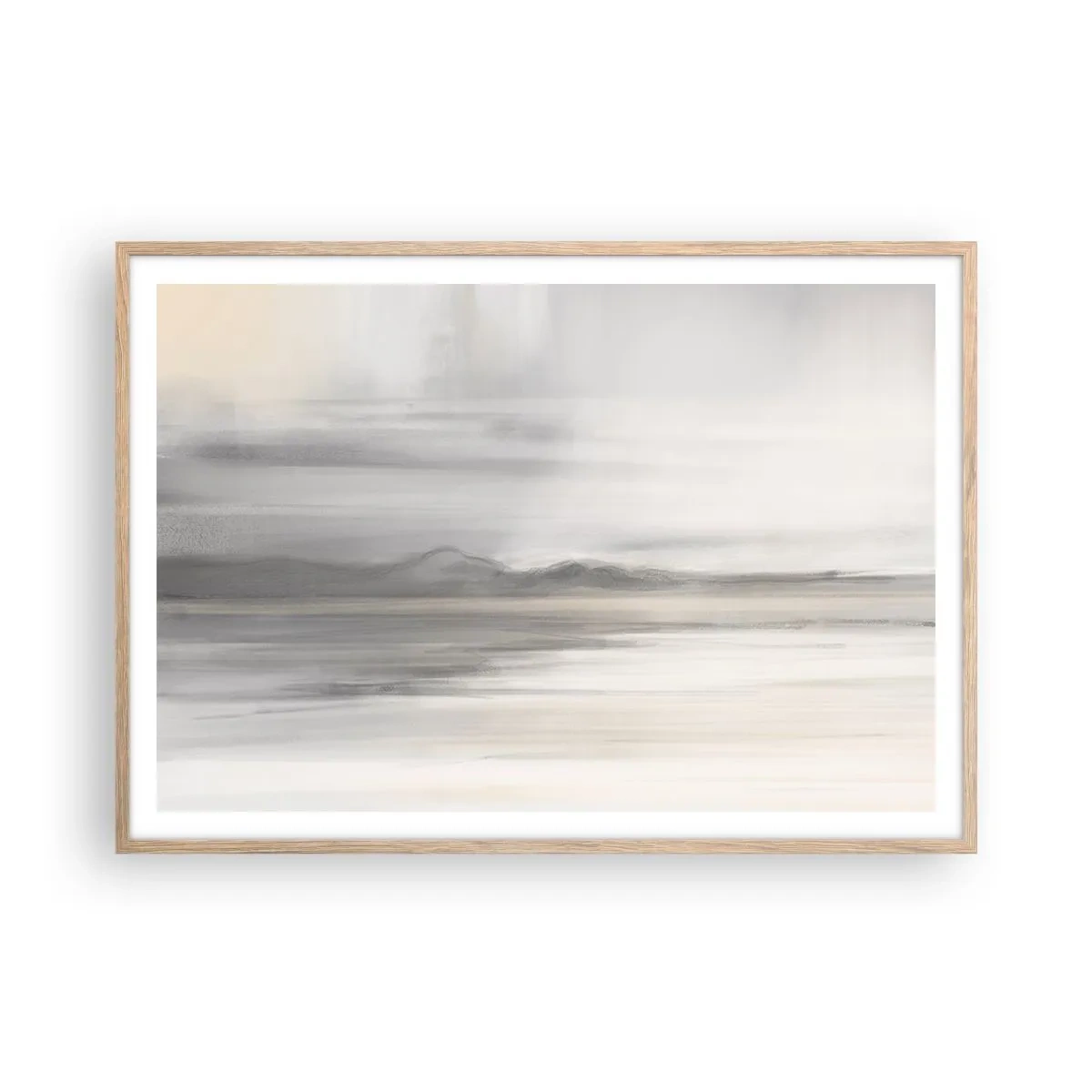 Plakat w ramie jasny dąb - Zamyślona dal - 100x70 cm