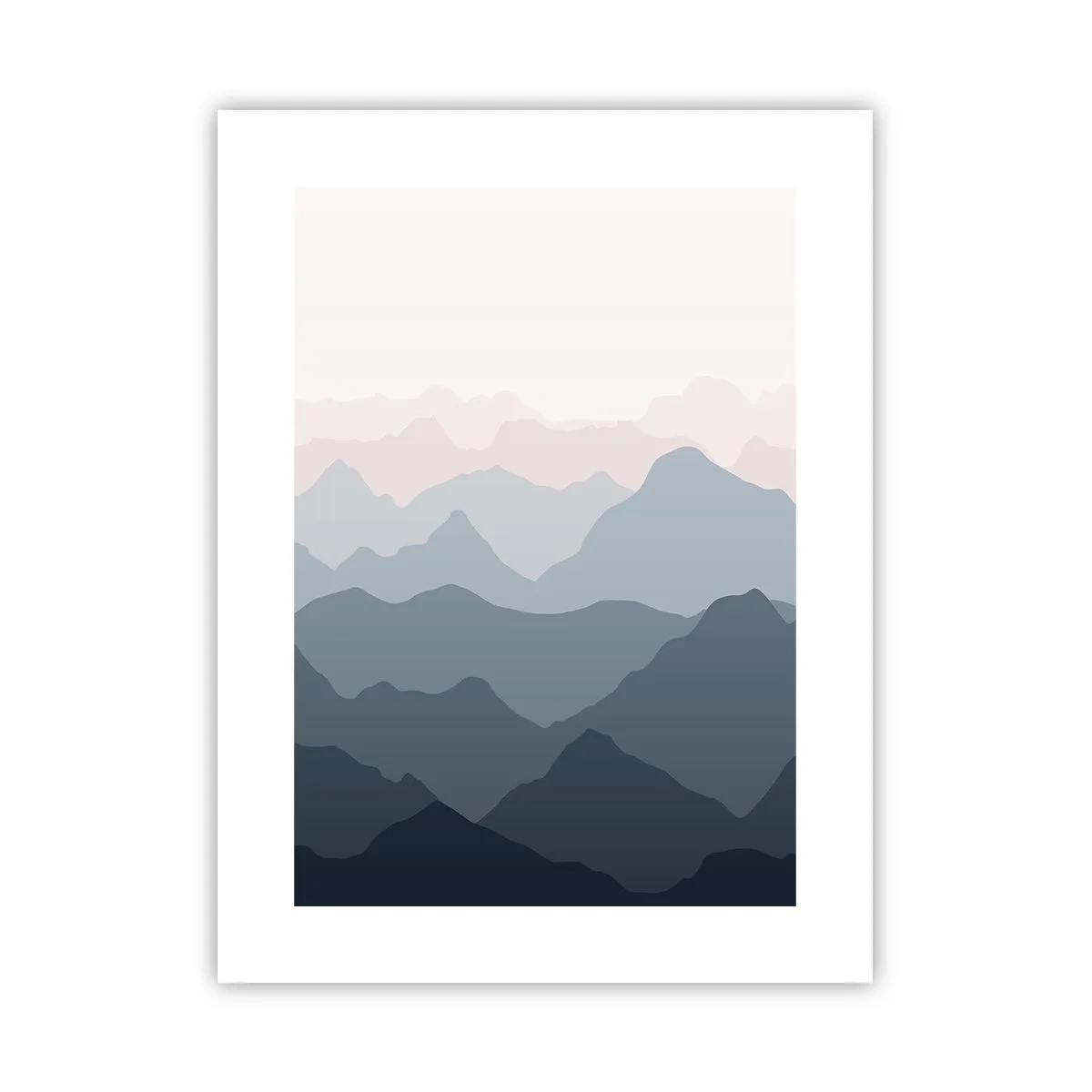 Plakat - Fale gór - 30x40 cm