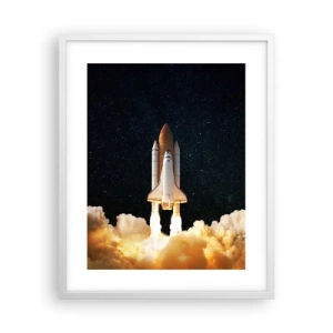 Plakat w białej ramie - Ad astra! - 40x50 cm