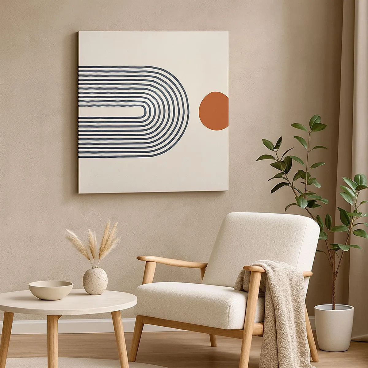 Obraz na płótnie - Magnetyzm kształtów i barw - 30x30 cm